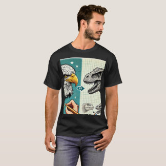 Camiseta Cabeça de Águia e Camisa-T do Dinossauro
