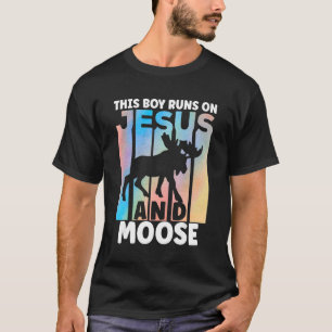 Camiseta Cabeça de alce para Roupa de amantes de alce para