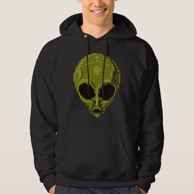 Camiseta Cabeça de Alien Verde (Frente)