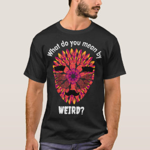 Camiseta Cabeça De Alienígena Engraçada Com Laranja Roxo Mu