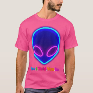 Camiseta Cabeça de Alienígena Neon
