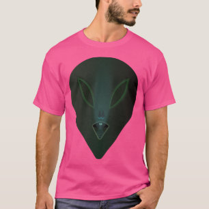 Camiseta Cabeça de Alienígena verde com Dentro Alienígena