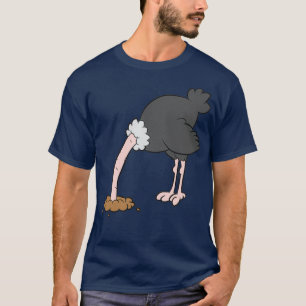 Camiseta Cabeça de avestruz na areia