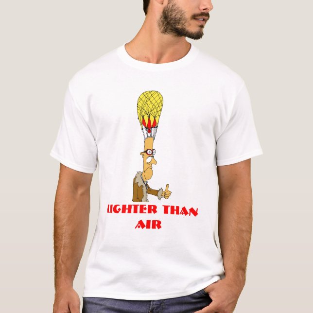 Camiseta cabeça de balão, mais leve que o ar (Frente)
