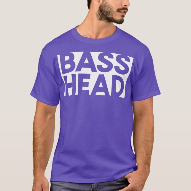Camiseta Cabeça de Bass Rave EDM Junglist Riddim Dubstep Dn (Frente)