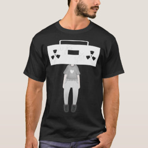 Camiseta Cabeça de Boom de Crianças Radioativas legal com S