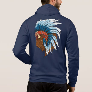 Camiseta Cabeça de Buffalo com Endereço Indígena