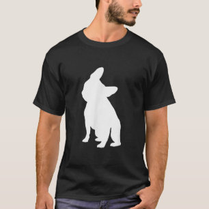 Camiseta Cabeça de Bulldog Francesa, Roupa de Inclinação