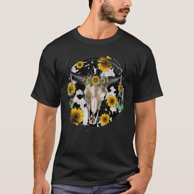 Camiseta Cabeça-de-cabra-encosta-girassol-dormideira (Frente)