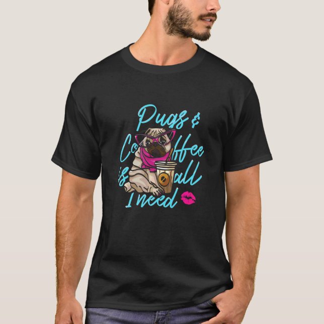 Camiseta Cabeça de Cachorro Pug 2 (Frente)