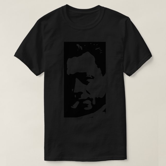 Camiseta Cabeça de camus apenas para fundo branco (Frente do Design)