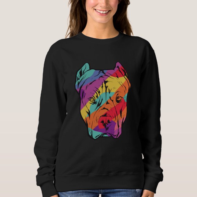 Camiseta Cabeça de Cão Pitbull Terrier (Frente)