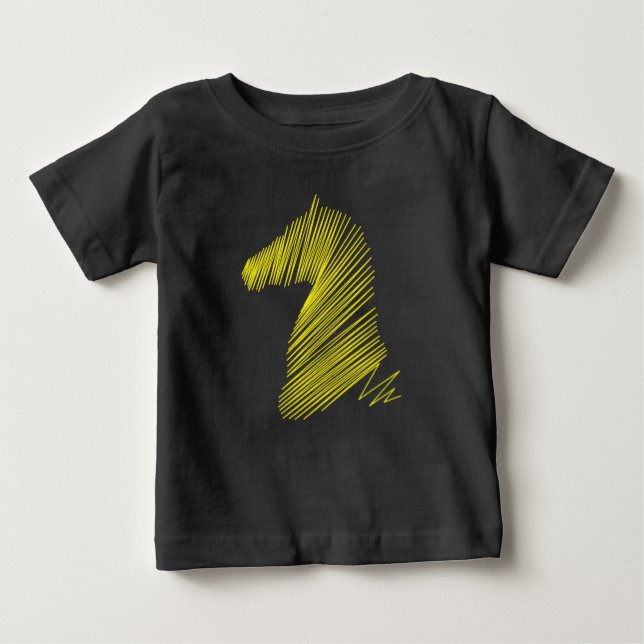 Camiseta Cabeça de Cavalo abstrato - Teto de Arte de Linha  (Frente)