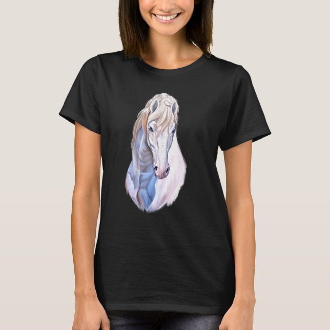 Camiseta Cabeça de Cavalo Branco 3 (Frente)