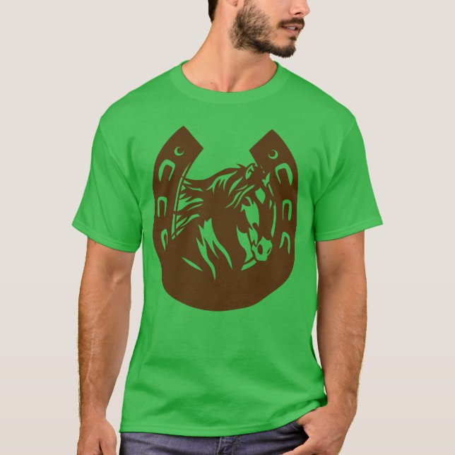 Camiseta cabeça de cavalo de ferro (Frente)