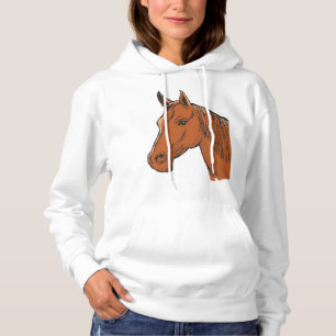 Camiseta Cabeça de Cavalo Fazenda Animal Marrom