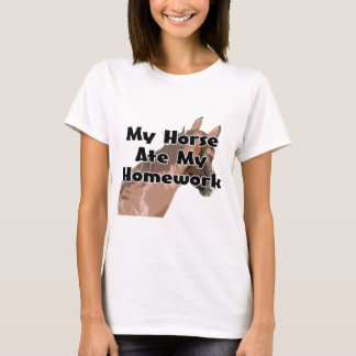 Camiseta Cabeça de cavalos - meu cavalo comeu meus