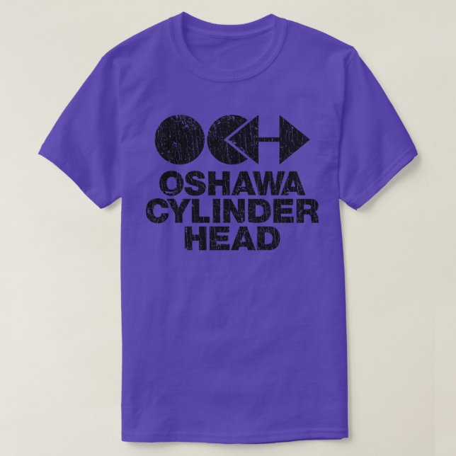 Camiseta Cabeça de Cilindro de Oshawa 1966 (Frente do Design)