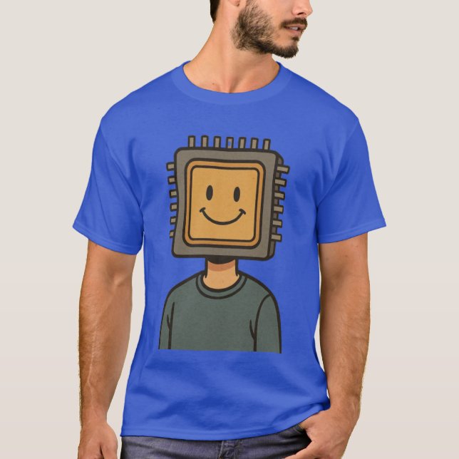 Camiseta cabeça de cpu (Frente)