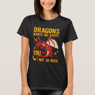 Camiseta Cabeça de Dragão Divertida Criatura Fantasia Fofa 