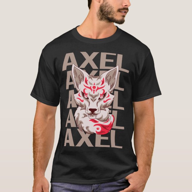 Camiseta Cabeça de Fox - Nome do Eixo (Frente)