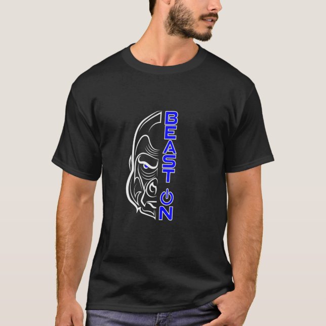 Camiseta Cabeça de Gorila Fera em Treinamento de Academia A (Frente)