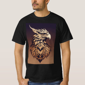 Camiseta "Cabeça de Griffin majestosa - Design de logotipo 