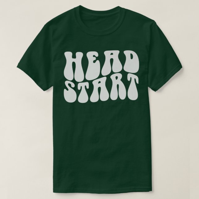 Camiseta Cabeça De Groovy Volta À Primeira Infância E (Frente do Design)