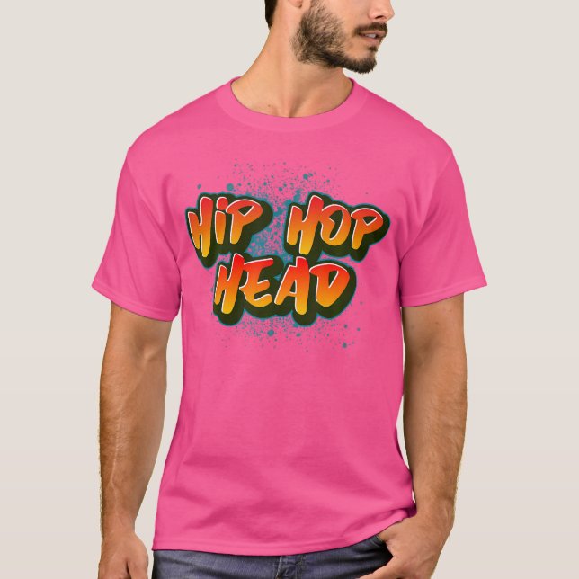 Camiseta Cabeça de Hip Hop (Frente)