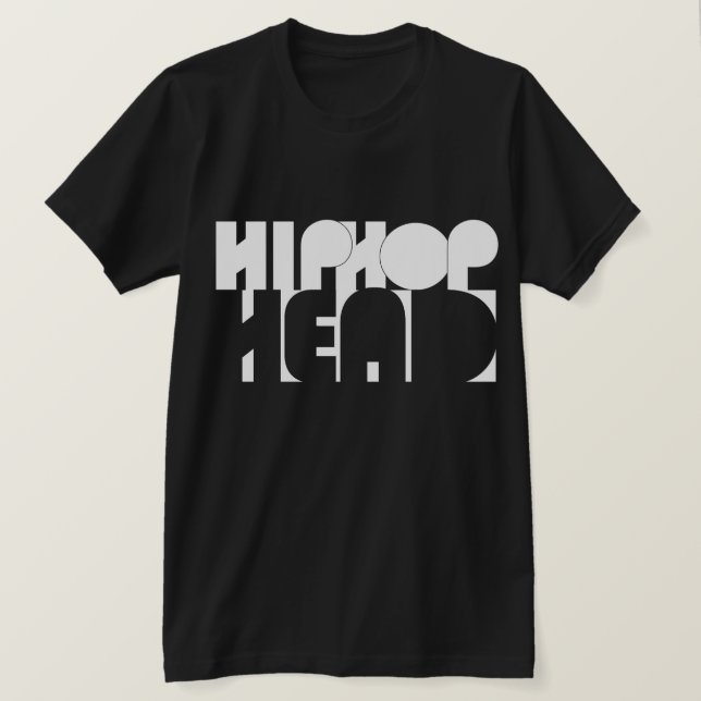Camiseta Cabeça de HipHop (Frente do Design)