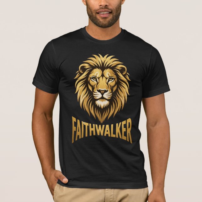 Camiseta Cabeça de Leão Dourada (Frente)