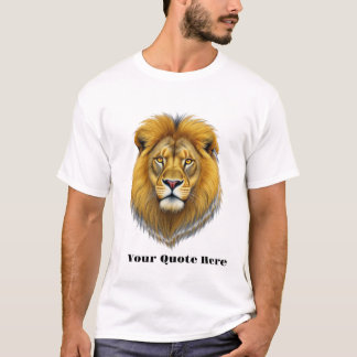 Camiseta Cabeça de Leão Majestoso – Animal Feroz & Poderoso