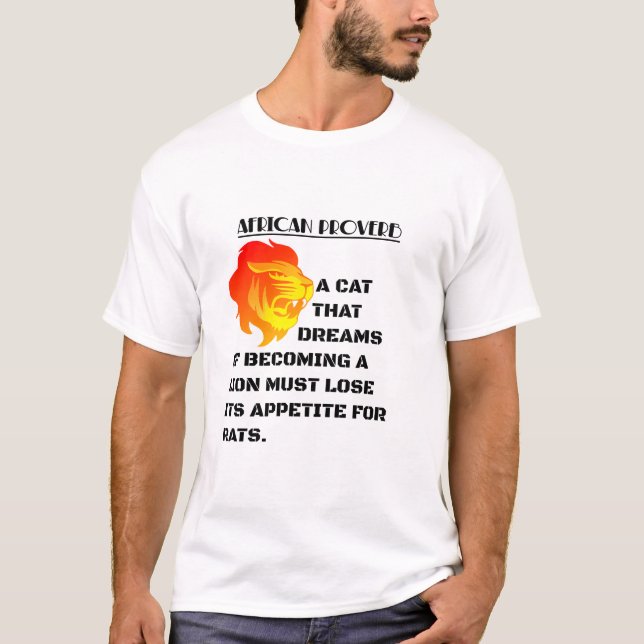 Camiseta Cabeça de Leão Rugindo (Frente)