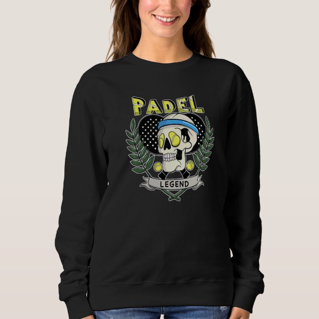 Camiseta Cabeça de lenda de Padel com bolas de tênis de pad (Frente)