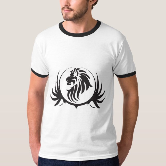 Camiseta Cabeça de Leões Negros (Frente)