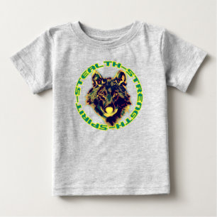Camiseta cabeça de lobo