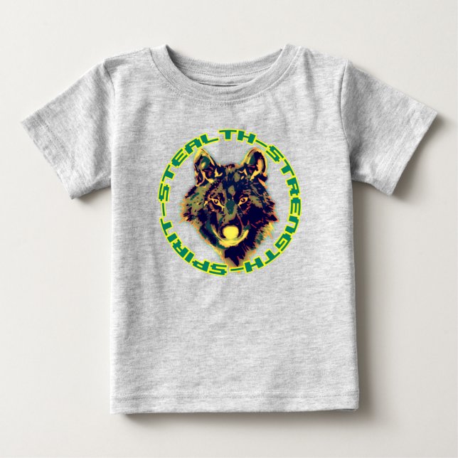 Camiseta cabeça de lobo (Frente)