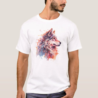 Camiseta cabeça de lobo