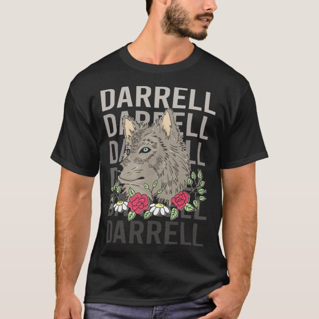 Camiseta Cabeça de Lobo - Darrell Nome (Frente)