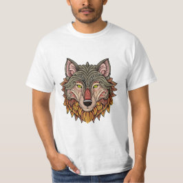 Camiseta Cabeça de lobo de frente