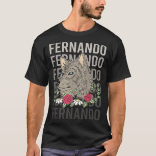 Camiseta Cabeça de Lobo - Nome Fernando