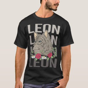 Camiseta Cabeça de Lobo - Nome Leon