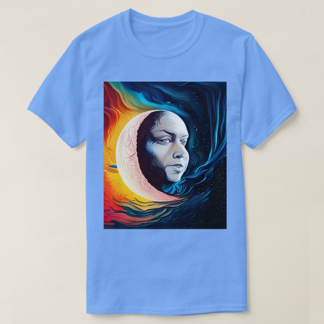 Camiseta cabeça de lua (Frente do Design)