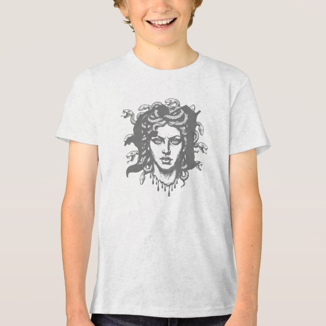 Camiseta Cabeça de Medusa com Cobras (Frente)