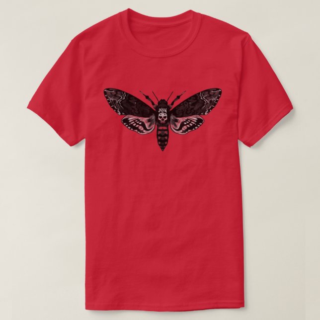 Camiseta Cabeça de Morte Moth Hawk Moth (Frente do Design)