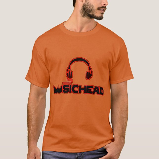 Camiseta Cabeça de Música retrô (Frente)