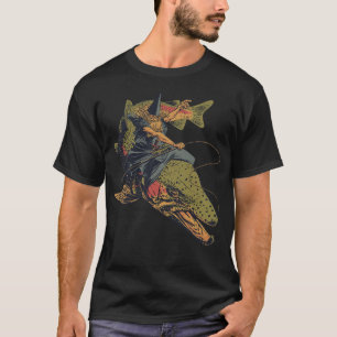 Camiseta Cabeça de pernas, tolos, a truta-de-bruxa-bruxa