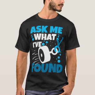 Camiseta Cabeça De Pesca De Magnetos Que Detecta Metais Pa