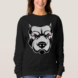Camiseta Cabeça De Pitbull Com Laranjas Vermelhas