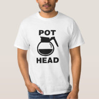 Cabeça de Pote de café - desenho simples